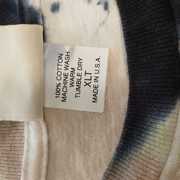 Unisex Basic Options XL Tie-dye Scoop Neck Tee Shirt - Picture 11 of 12